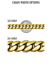 Gold Plated Iced Out Gucci Chain