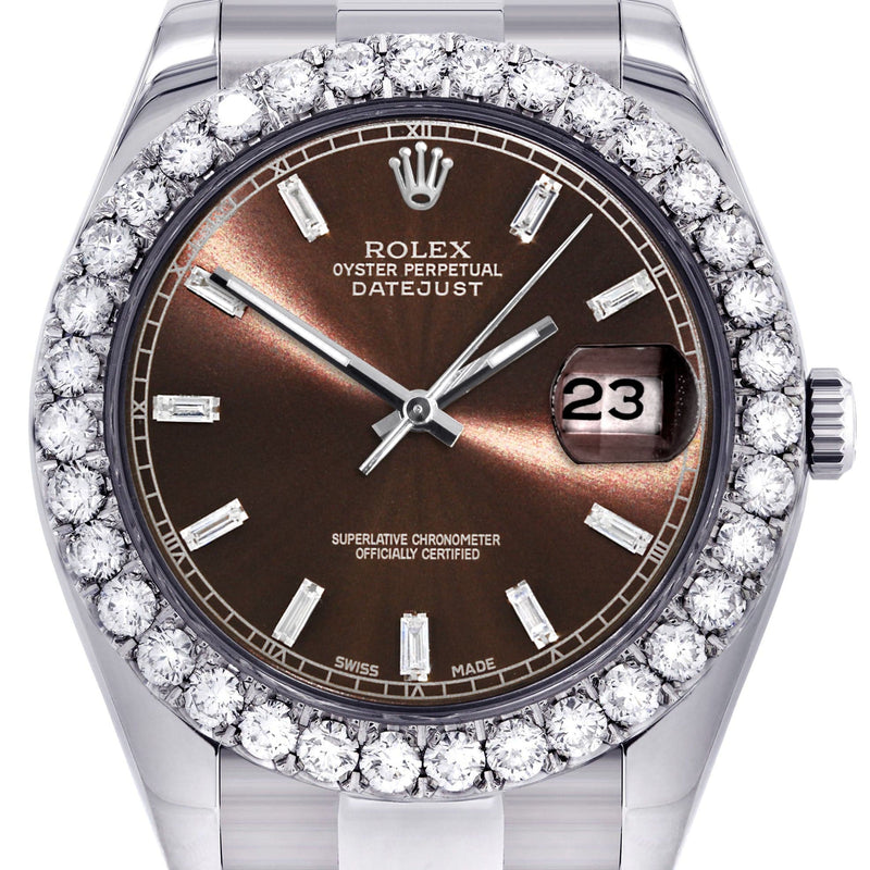 Rolex Datejust II Watch | 41 MM | Custom Morocco Brown Dial | Oyster Band