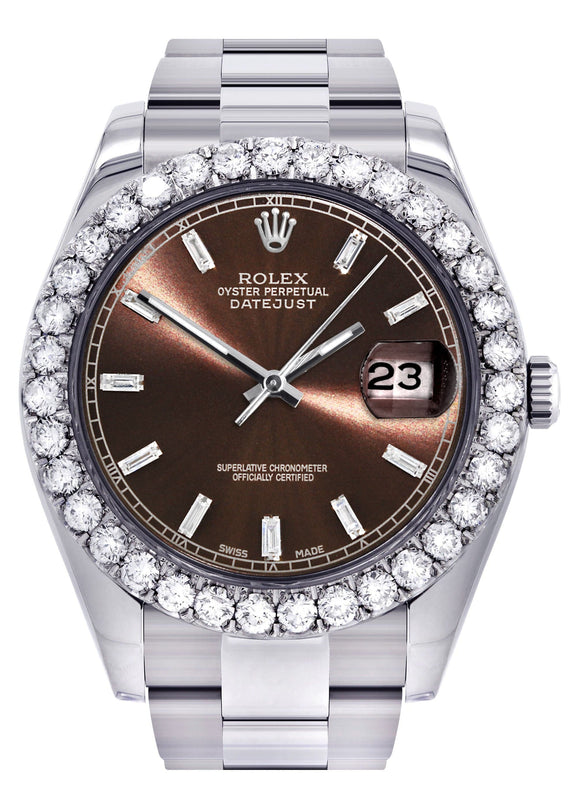Rolex Datejust II Watch | 41 MM | Custom Morocco Brown Dial | Oyster Band