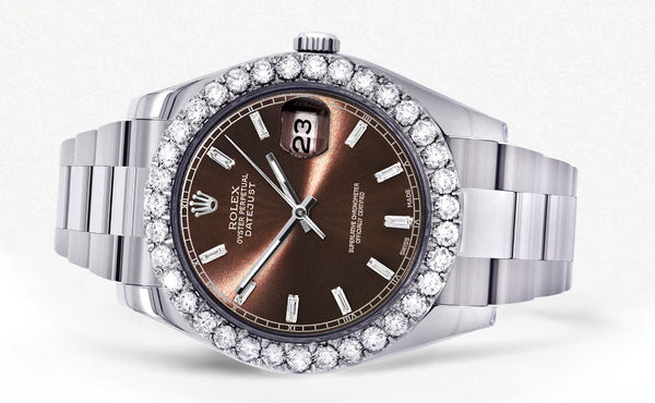 Rolex Datejust II Watch | 41 MM | Custom Morocco Brown Dial | Oyster Band