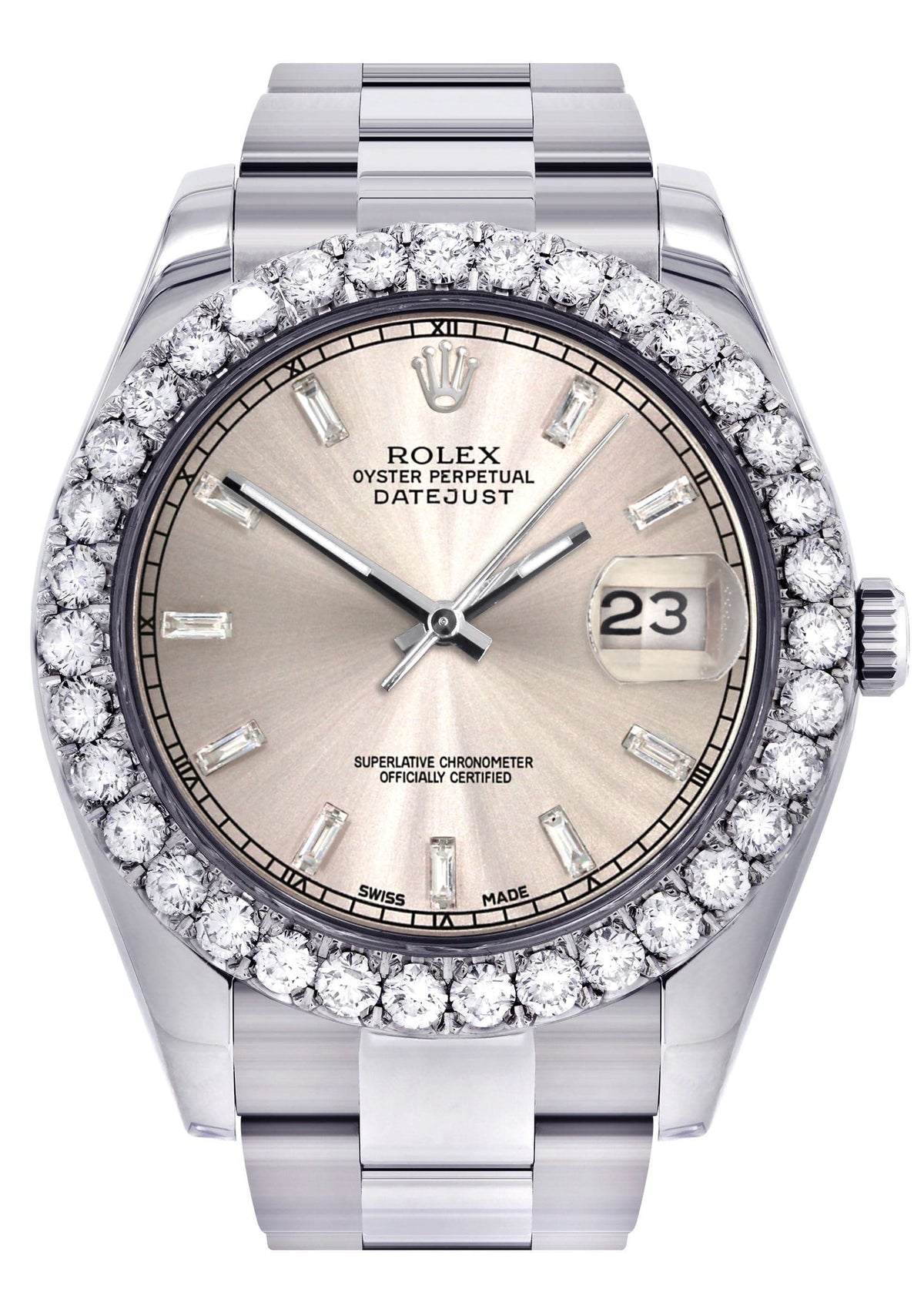 Rolex Datejust II Watch | 41 MM | Custom Dawn Pink Dial | Oyster Band