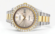Rolex Datejust II Watch | 41 MM | 18K Yellow Gold & Stainless Steel | Custom Dawn Pink Dial | Oyster Band