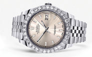 Rolex Datejust 41 Watch | 41 MM | Custom Crème Baguette Diamond Dial | Jubilee Band