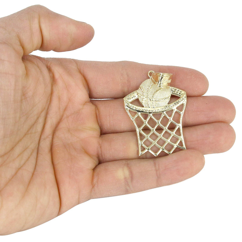 10K Yellow Gold Basketball Necklace | Appx. 14.7 Grams