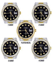 Gold Rolex Datejust Watch 16233 for Men | 36Mm | Black Dial | Jubilee Band