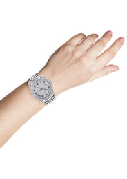 Womens Rolex Datejust Watch 16200  | 36MM | Full Diamond Roman Dial | Jubilee Band