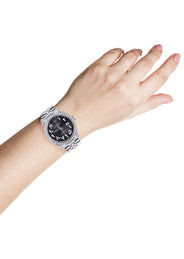 Womens Rolex Datejust Watch 16200 | 36 MM | Custom Arabic Diamond Dial | Jubilee Band | Diamond Bezel