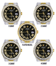 Gold & Steel Rolex Datejust Watch 16233 for Men | 36Mm | Black Roman Dial | Jubilee Band