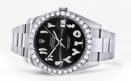 Rolex Datejust II Watch | 41 MM | Custom Black Arabic Dial | Oyster Band