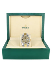 116233 | Diamond Gold Rolex Watch For Men | 36MM | Arabic Diamond Dial | Oyster Band