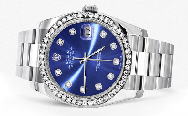 116200 | Rolex Datejust Watch | 36Mm | Blue Dial | Oyster Band