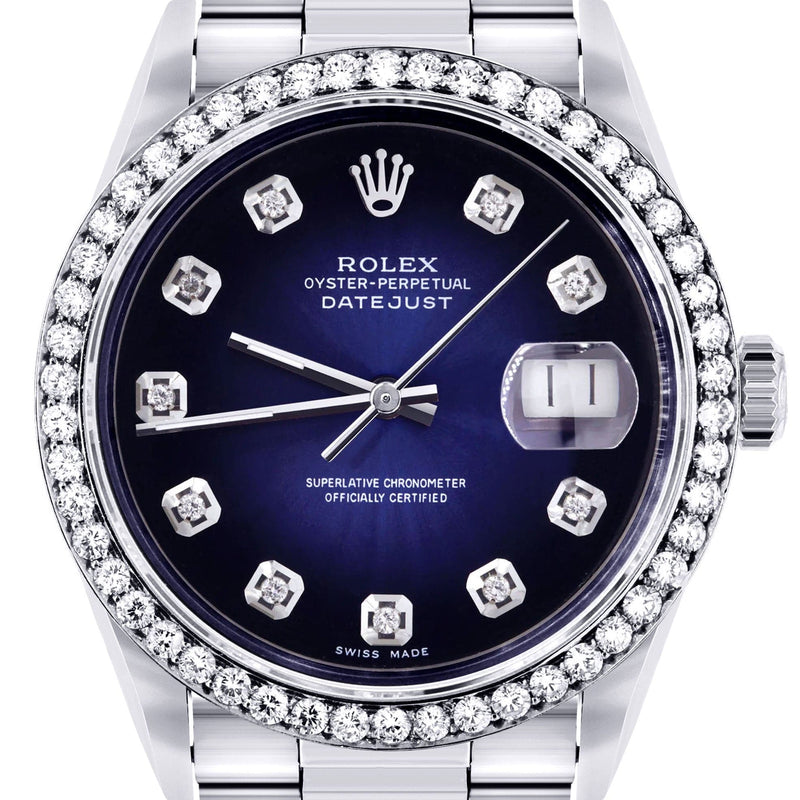 Mens Rolex Datejust Watch 16200 | 36Mm | Blue Dial | Oyster Band
