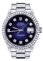 Mens Rolex Datejust Watch 16200 | 36Mm | Blue Dial | Oyster Band