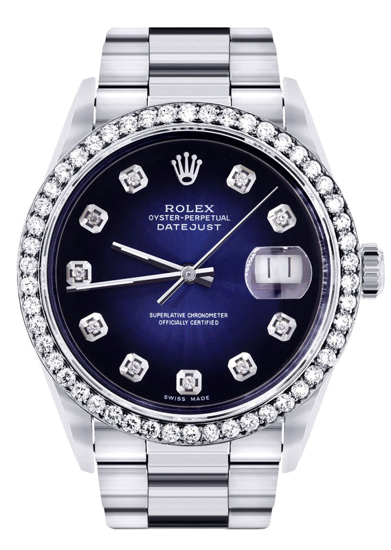 Mens Rolex Datejust Watch 16200 | 36Mm | Blue Dial | Oyster Band