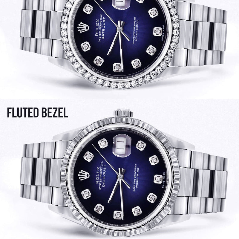 Mens Rolex Datejust Watch 16200 | 36Mm | Blue Dial | Oyster Band