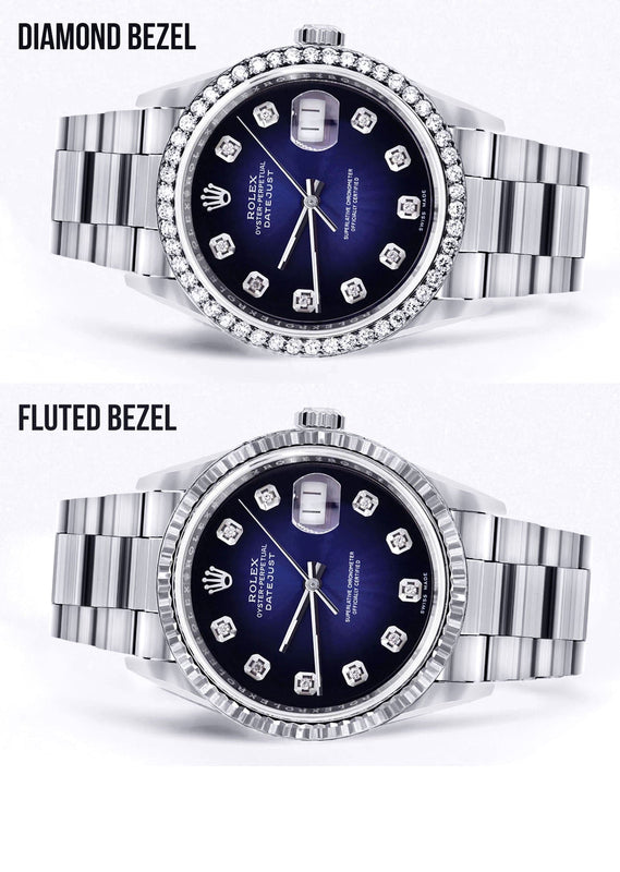 Mens Rolex Datejust Watch 16200 | 36Mm | Blue Dial | Oyster Band
