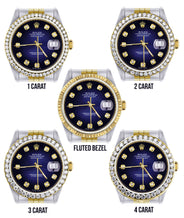 Womens Diamond Gold Rolex Datejust Watch 16233 | 36Mm | Blue Dial | Jubilee Band