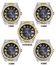 Gold & Steel Rolex Datejust Watch 16233 for Men  | 36Mm | Blue Black Roman Dial | Jubilee Band
