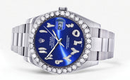 Rolex Datejust II Watch | 41 MM | Custom Blue Arabic Dial | Oyster Band