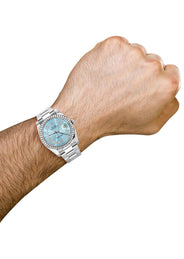 116200 | Rolex Datejust Watch | 36Mm | Light Blue Roman Dial | Oyster Band