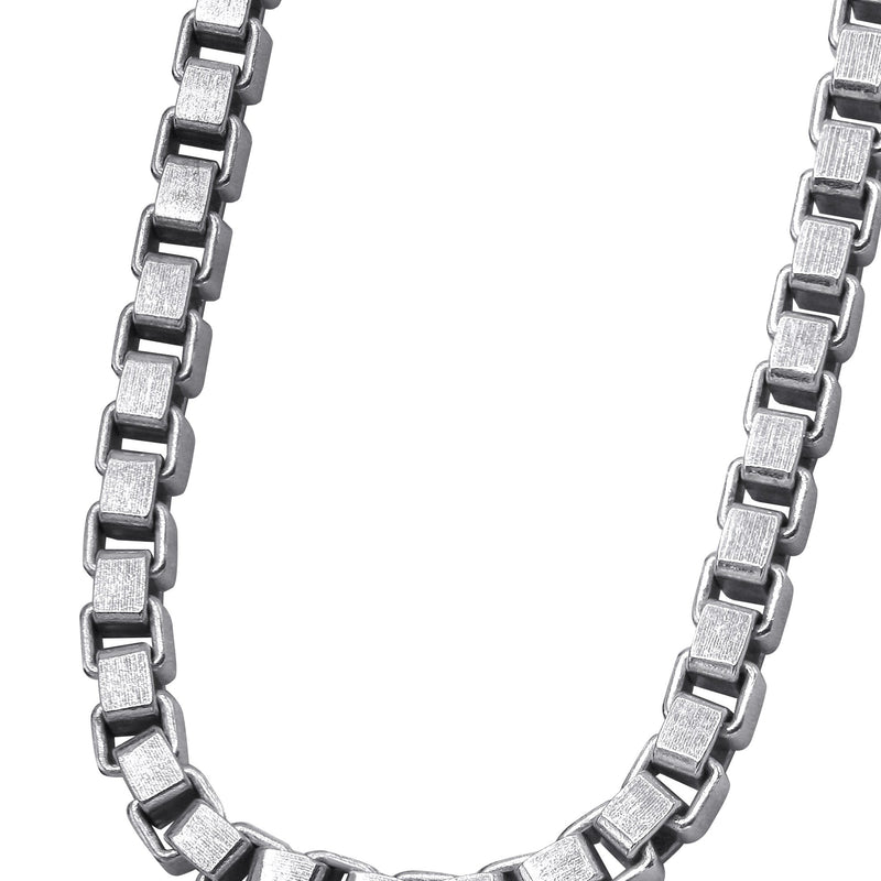 Silver Chain - Mens White Chain / Box Chain