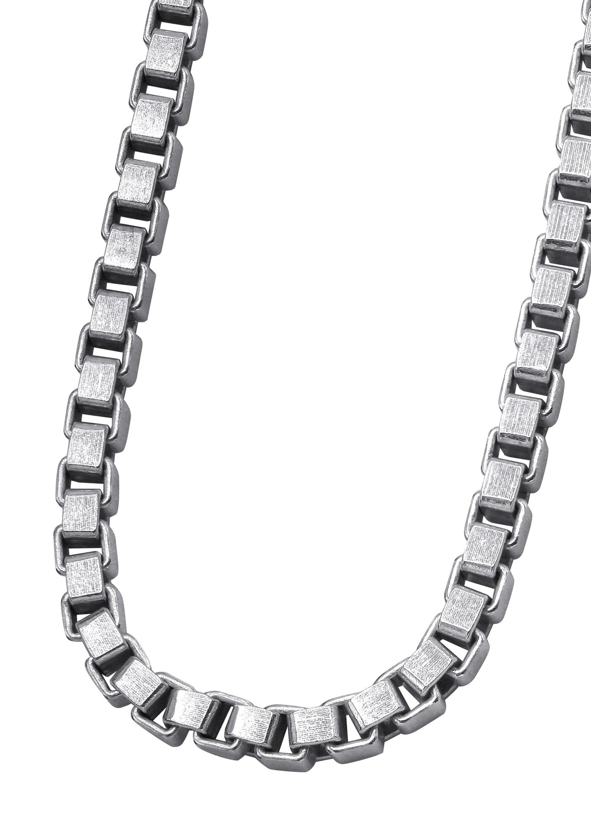 Silver Chain - Mens White Chain / Box Chain