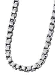 Silver Chain - Mens White Chain / Box Chain