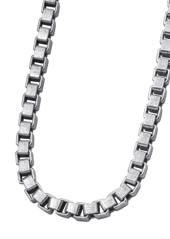 Silver Chain - Mens White Chain / Box Chain
