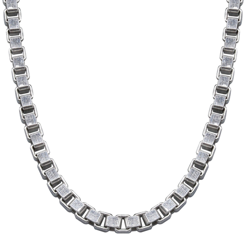 Silver Chain - Mens White Chain / Box Chain