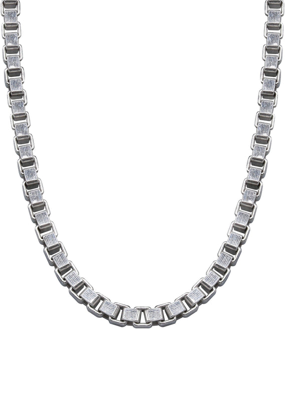 Silver Chain - Mens White Chain / Box Chain