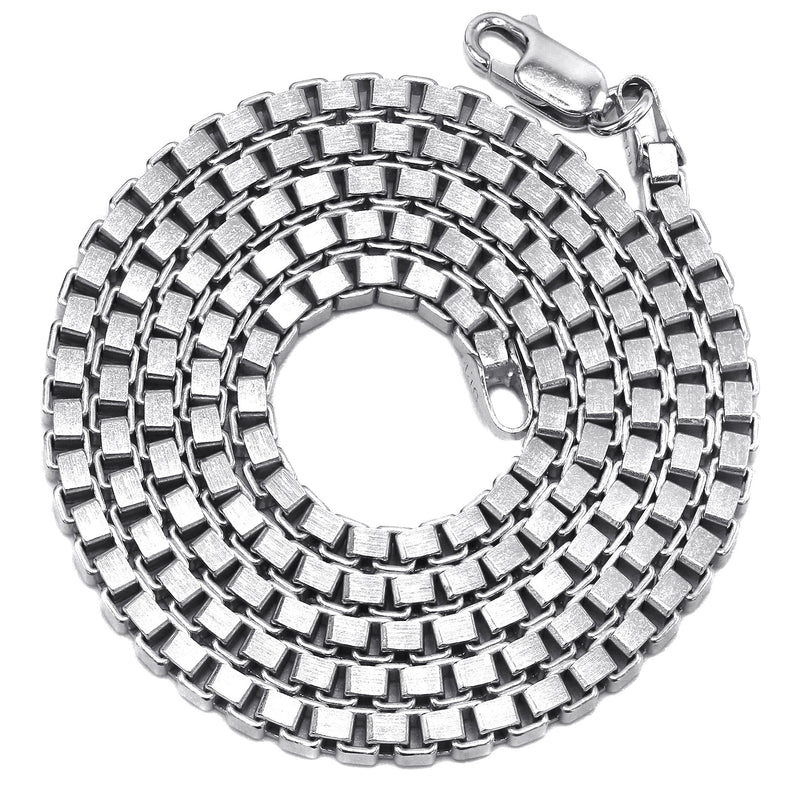 Silver Chain - Mens White Chain / Box Chain