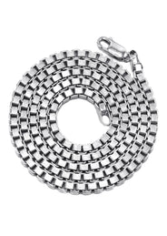 Silver Chain - Mens White Chain / Box Chain