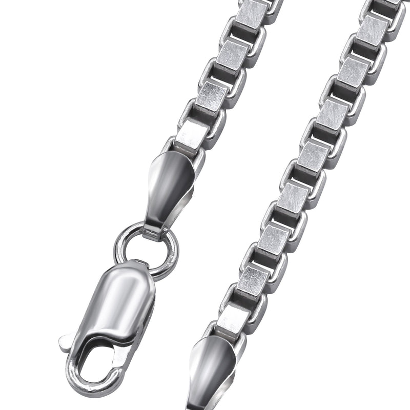 Silver Chain - Mens White Chain / Box Chain