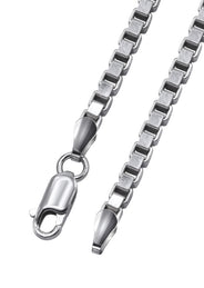 Silver Chain - Mens White Chain / Box Chain