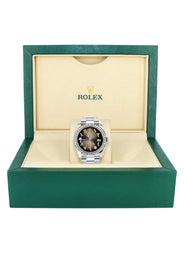 116200 | Rolex Datejust Watch | 36Mm | Brown Arabic Dial | Oyster Band