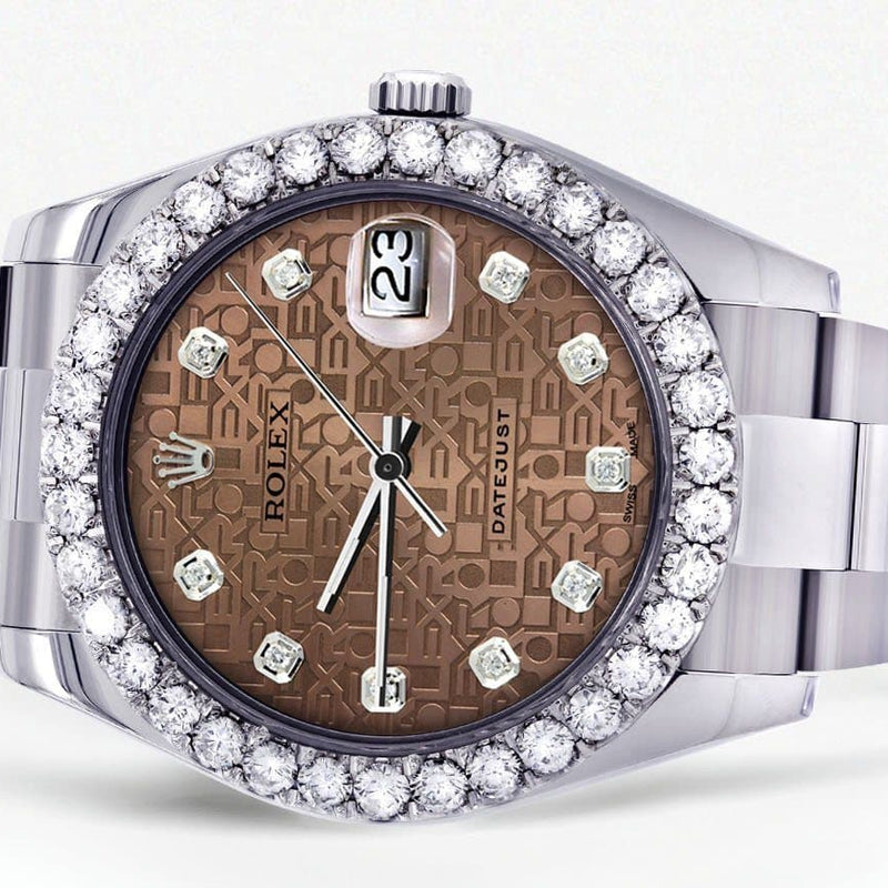 Rolex Datejust II Watch | 41 MM | Custom Jubilee Diamond Dial | Oyster Band