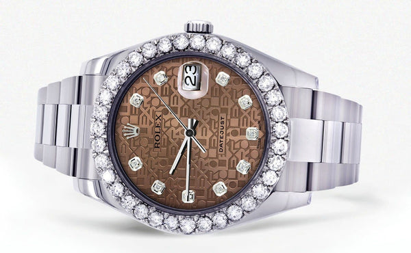 Rolex Datejust II Watch | 41 MM | Custom Jubilee Diamond Dial | Oyster Band