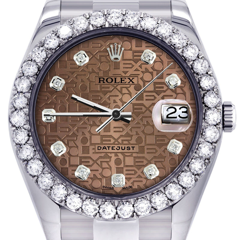 Rolex Datejust II Watch | 41 MM | Custom Jubilee Diamond Dial | Oyster Band