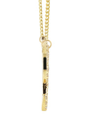 14K Gold  Full Diamond Script Name Plate Necklace | Style #62