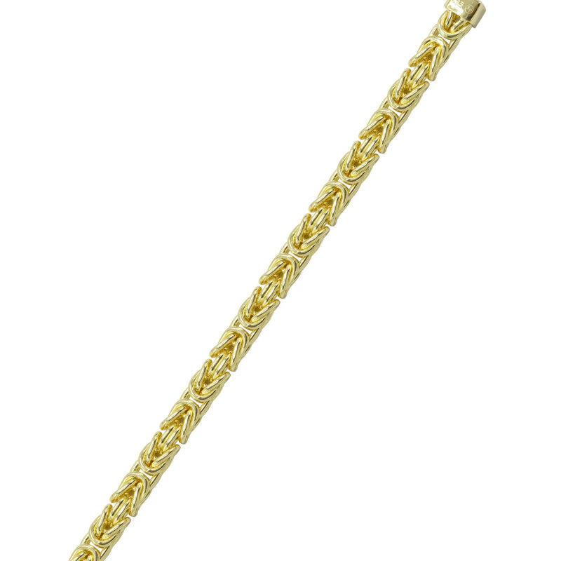 Silver Gold Byzantine Bracelet