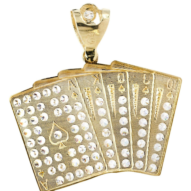 Cards  10K Gold Pendant | 16.2 Grams