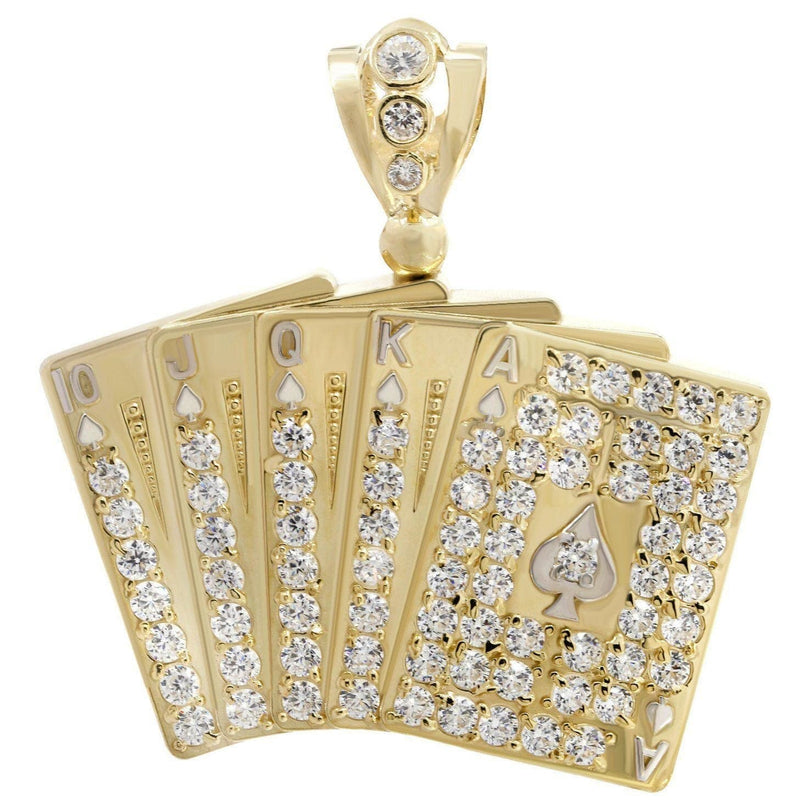 Cards  10K Gold Pendant | 16.2 Grams