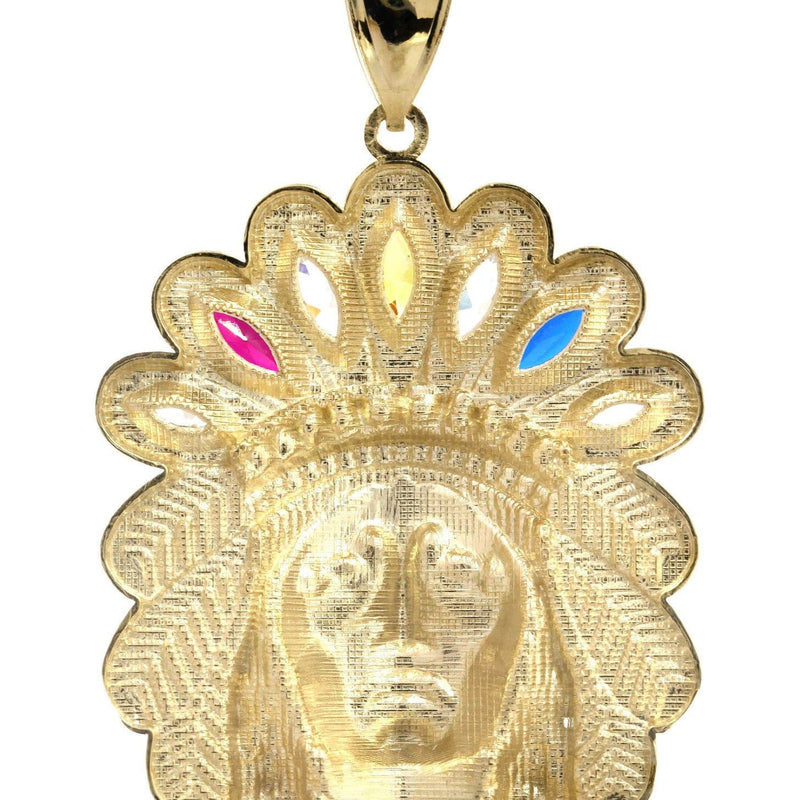Chief Head  10K Gold Pendant | 15.1 Grams