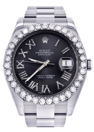 Rolex Datejust II Watch | 41 MM | Custom Grey Roman Dial | Oyster Band