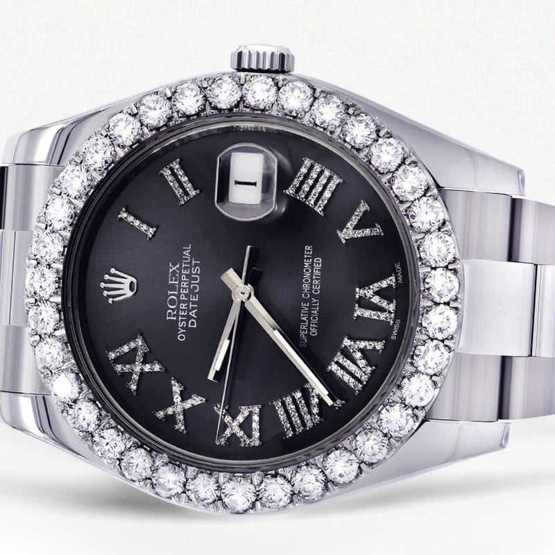 Rolex Datejust II Watch | 41 MM | Custom Grey Roman Dial | Oyster Band