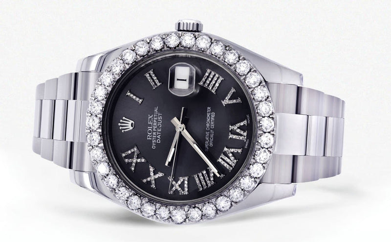 Rolex Datejust II Watch | 41 MM | Custom Grey Roman Dial | Oyster Band