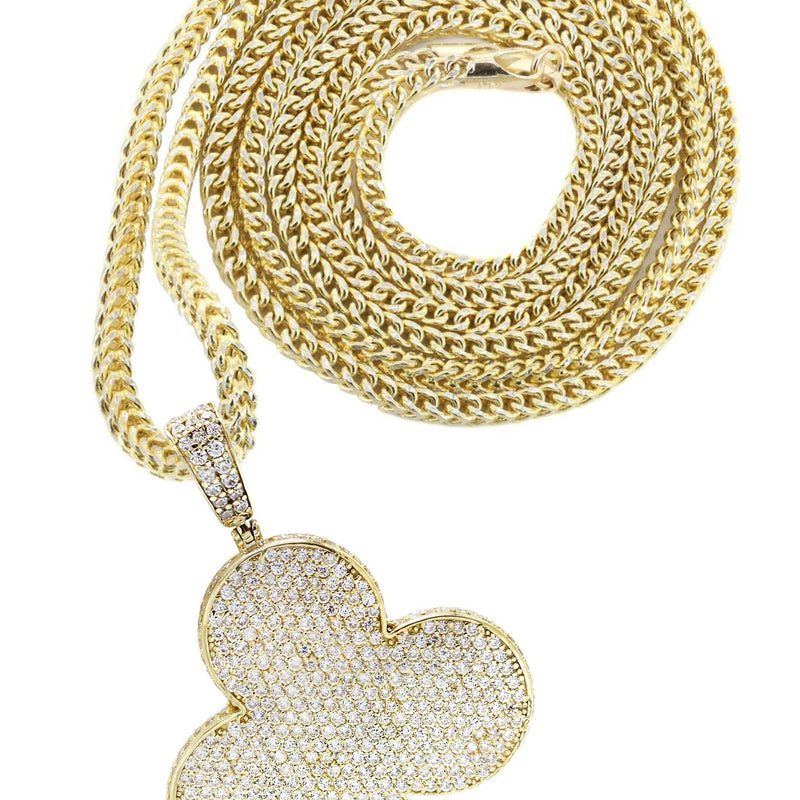 10K Yellow Gold Clover Necklace | Appx. 18.31 Grams