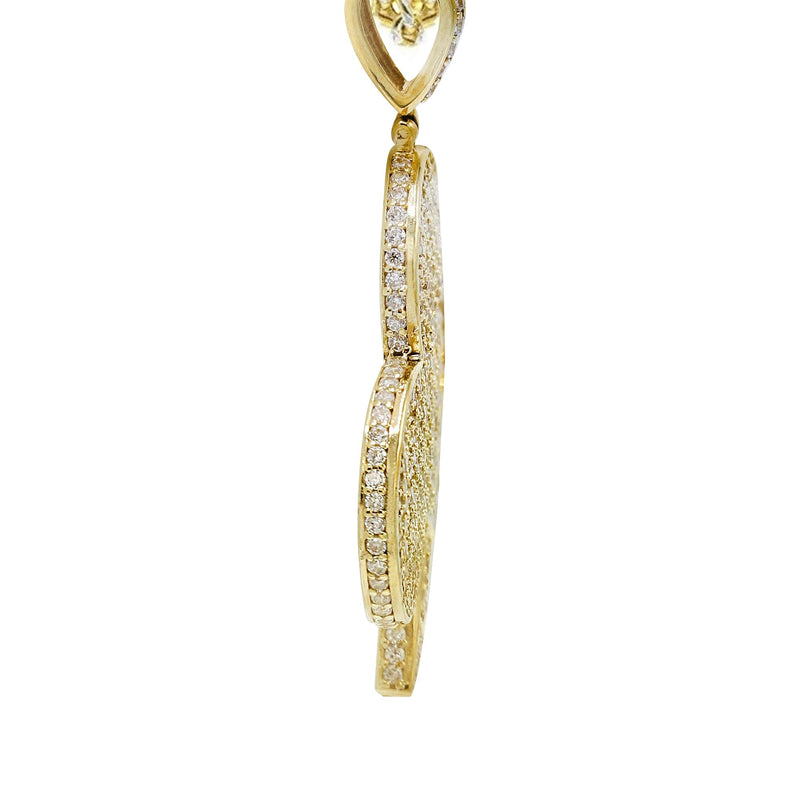 10K Yellow Gold Clover Necklace | Appx. 18.31 Grams