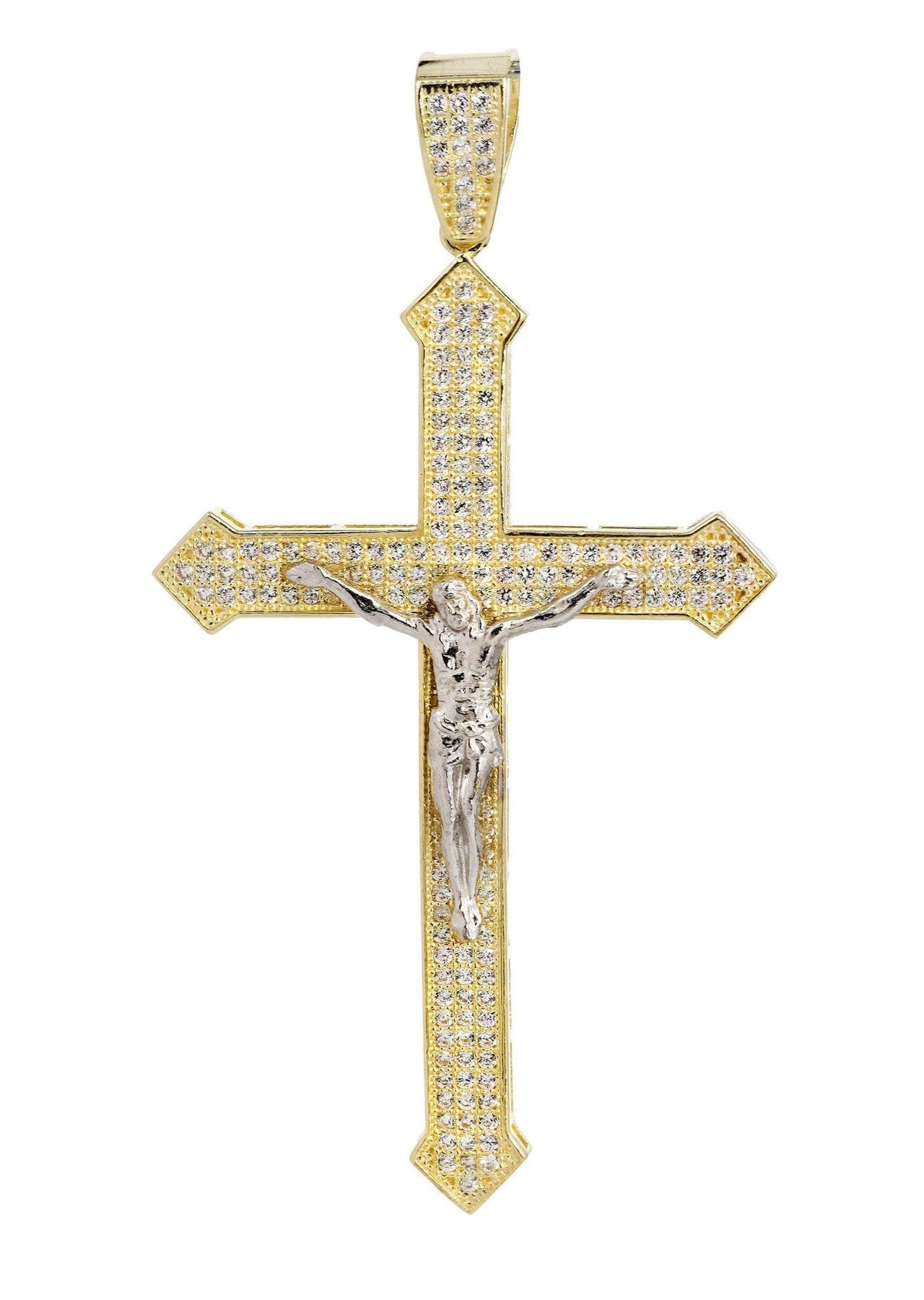 10K Gold Cross / Crucifix Pendant  |  7.3 Grams