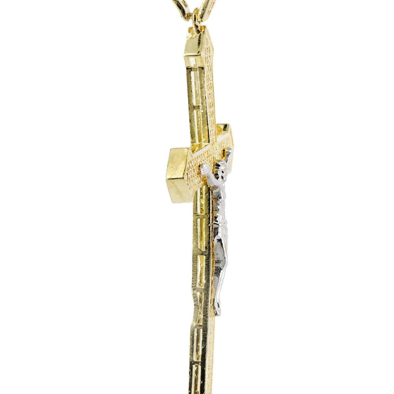 10K Gold Cross / Crucifix Pendant  |  7.3 Grams